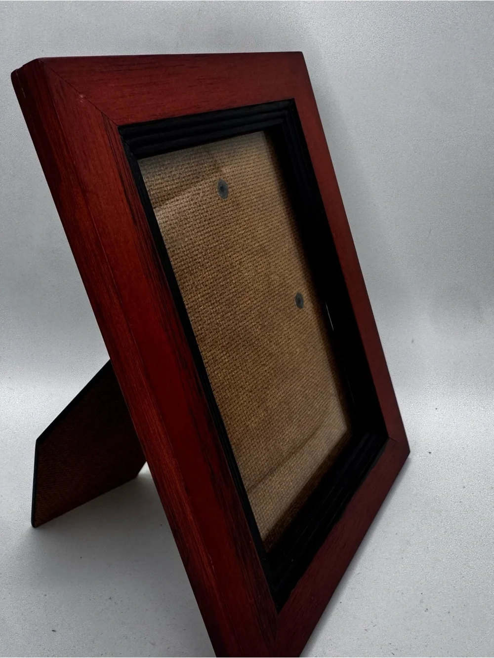 Classic Wooden Picture Frame with Black Inner Trim - Brown
